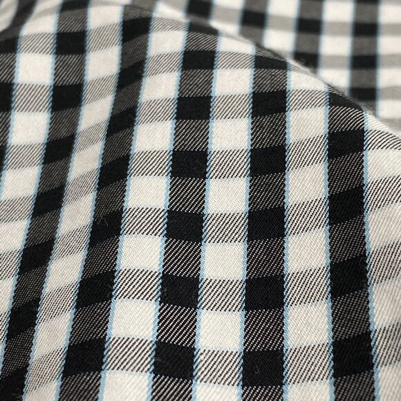 Peter Millar Crown Soft Black Check Shirt Men’s Medium Long Sleeve Button Down - Picture 9 of 14